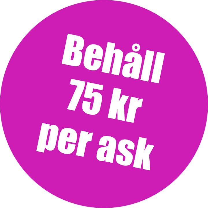 Behåll 75 kr per ask från Föreningsljuset – Kampanj